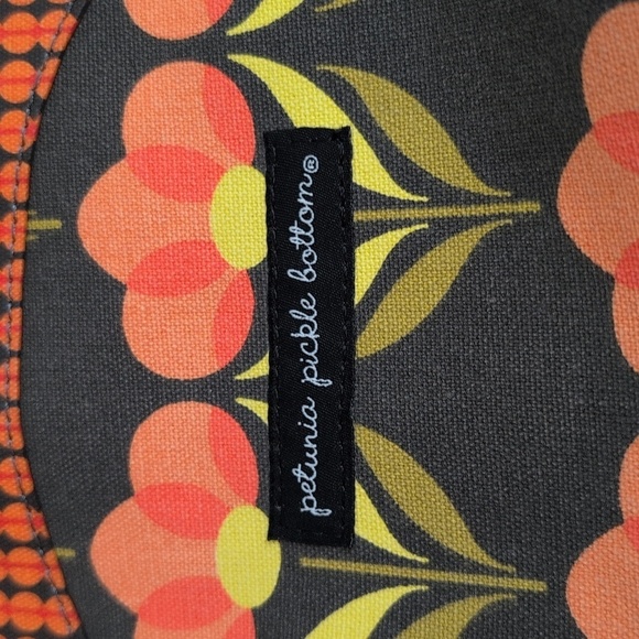Petunia Pickle Bottom Diaper Satchel Bookbag Purse Bright Bold Floral Design - Picture 2 of 8